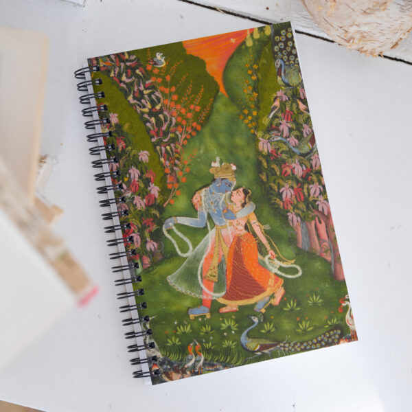 Krishna & Radha Walk in a Flowering Grove - The Koto master - Notebook with Dotted paper