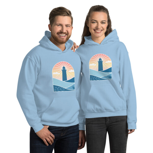 Lighthouse Hoodie Design - Light Blue Unisex Hoodie