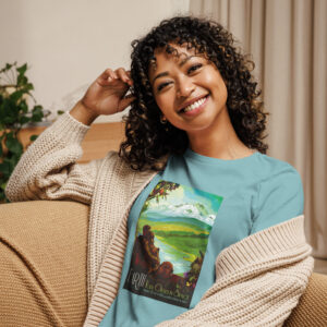 Earth Your Oasis in Space - Women's Relaxed Fit Yoga T-Shirt