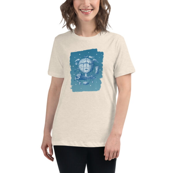 Blue Vintage Airship - Women's Relaxed Fit T-Shirt