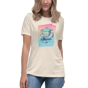 Rainbow Airship Vintage Graphic - Women's Relaxed Fit T-Shirt