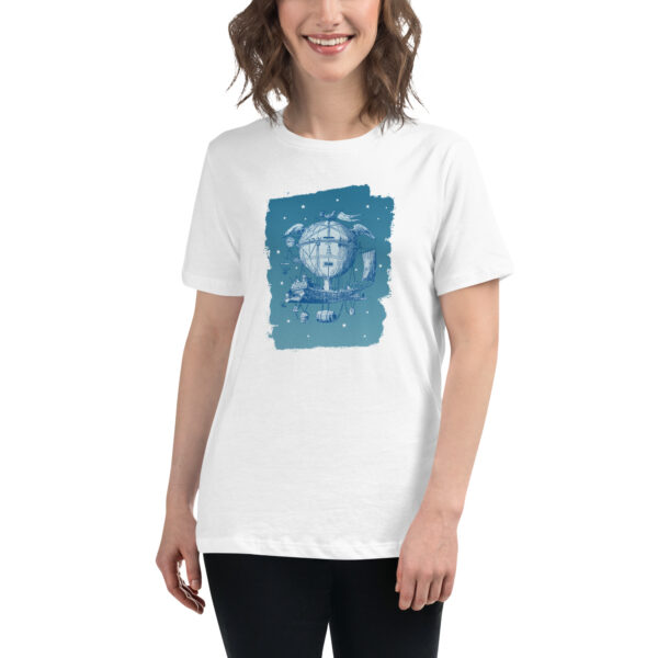 Blue Vintage Airship - Women's Relaxed Fit T-Shirt