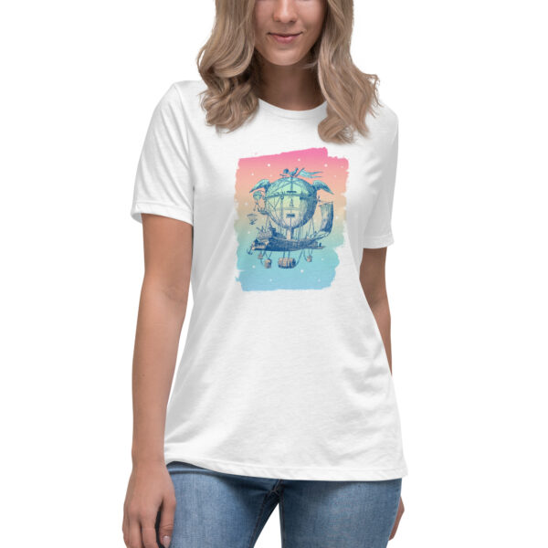 Rainbow Airship Vintage Graphic - Women's Relaxed Fit T-Shirt